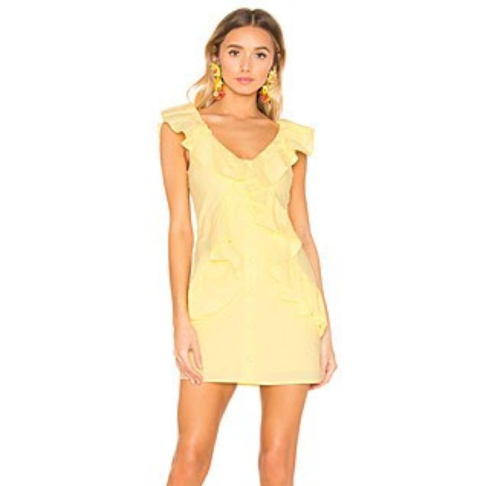 Lovers + Friends Raleigh Mini Dress, Yellow, Size S - NWT